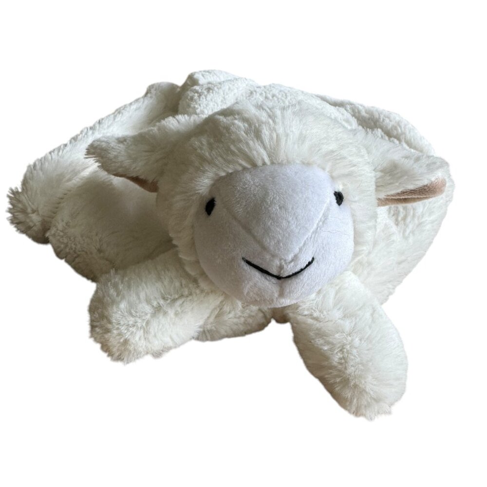 Manhattan Kids Lamb Sheep Lovey Plush Security Blanket Silky Soft Comfort NWOT